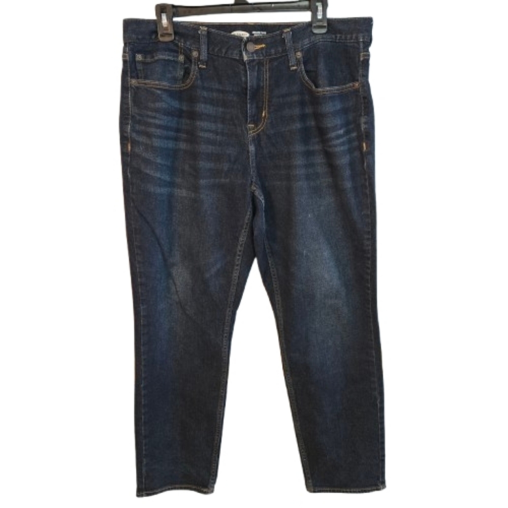 Old Navy Dark Wash Athletic Taper Men's Jeans Size 34x30